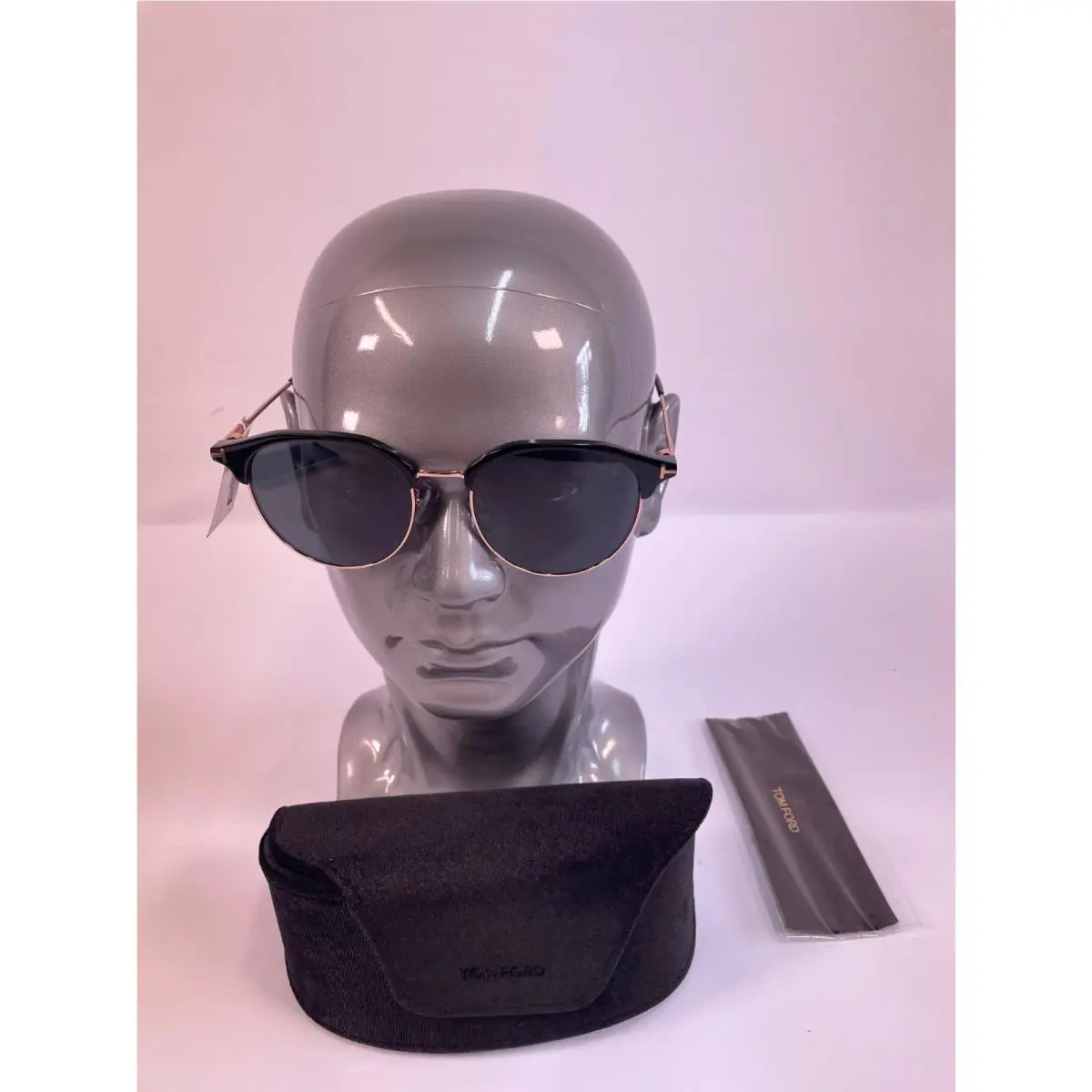 Tom Ford TF889-K 01A Black/gold Sunglasses 55-19-140 Grey Lens