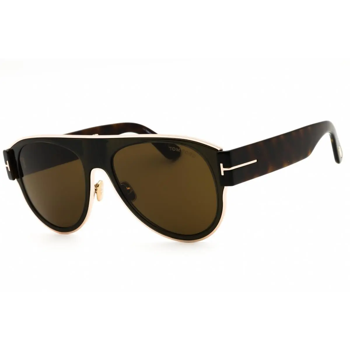 Tom Ford LYLE-02 FT1074 51J Sunglasses Multicolor Frame Brown Lenses 58mm