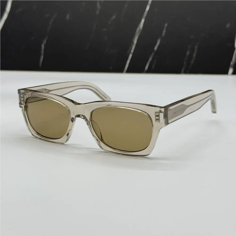 SL402 018 Saint Laurent Unisex Beige Square SL 402 018 Sunglasses by Yves Saint Laurent