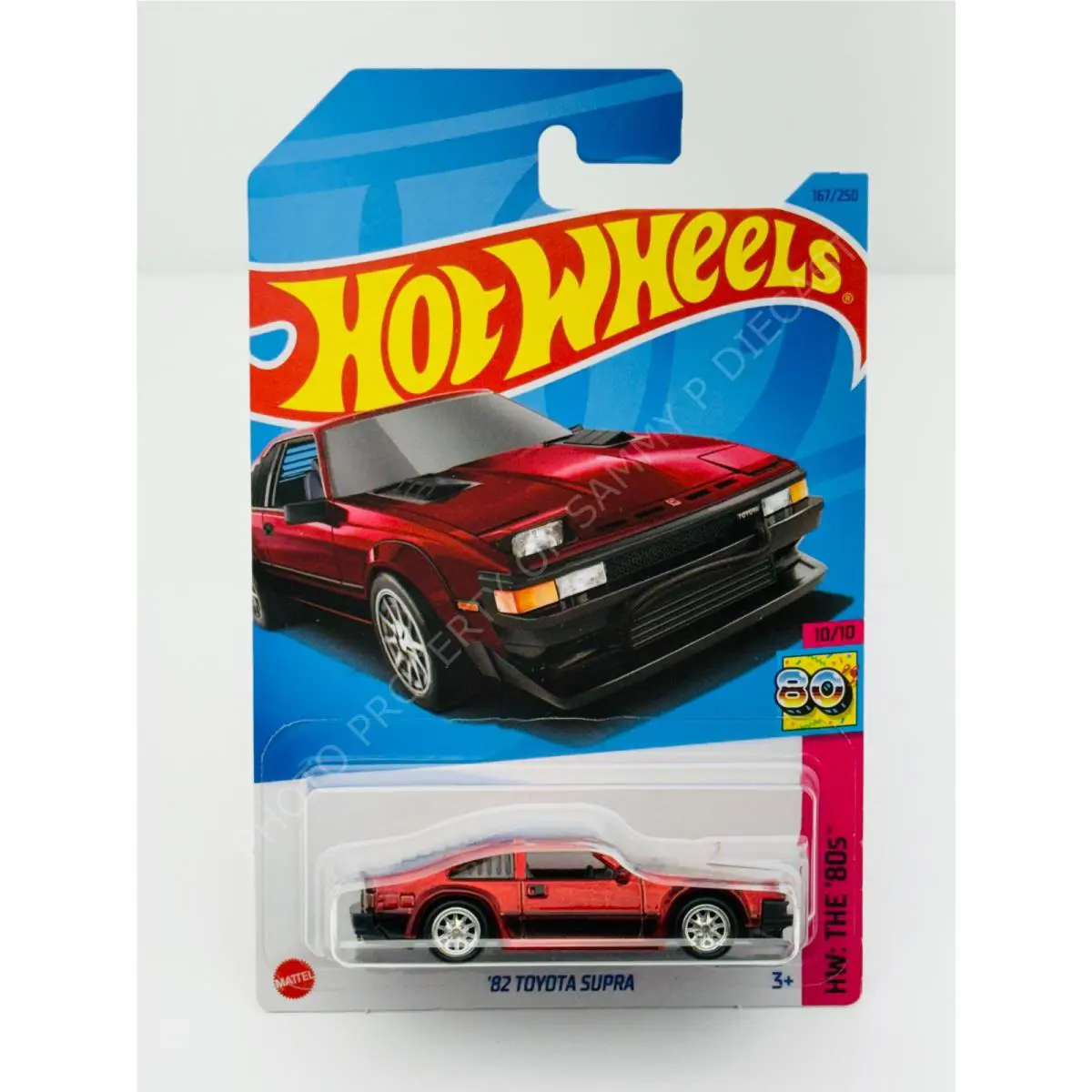 Hot Wheels 2023 Super Treasure Hunt `82 Toyota Supra Red in Blister
