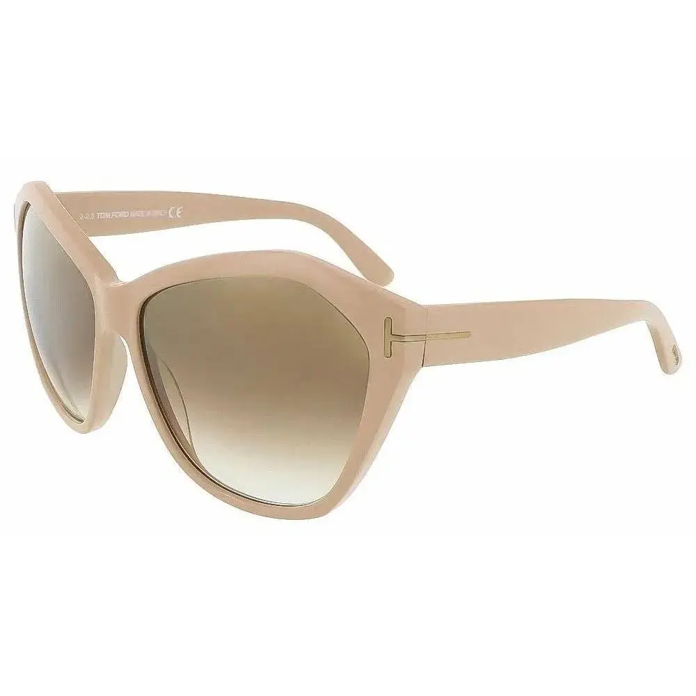 Tom Ford FT0317 72L Pink Nude/brown Gradient Mirror Sunglasses