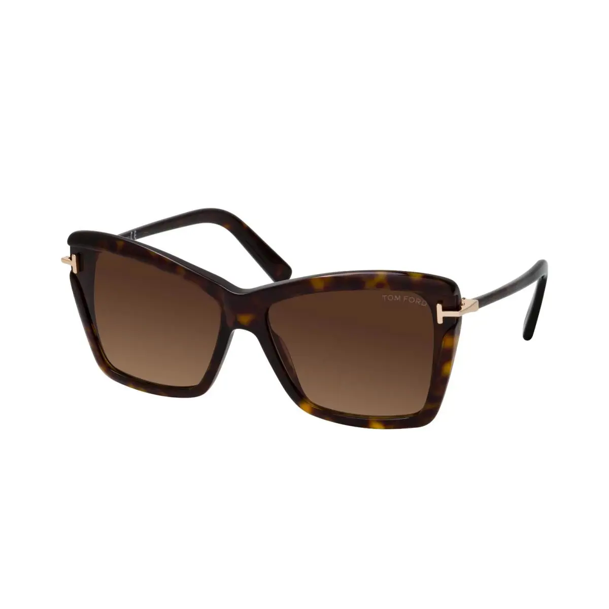 Tom Ford Leah FT 0849 52F Dark Havana/brown Sunglasses 64mm / / - Frame: Dark Havana, Lens: Brown Shaded