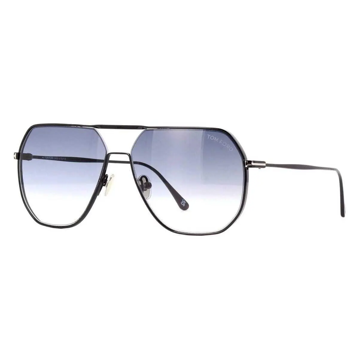 Tom Ford FT0852 01B Gilles-02 Shiny Black Sunglasses 59mm