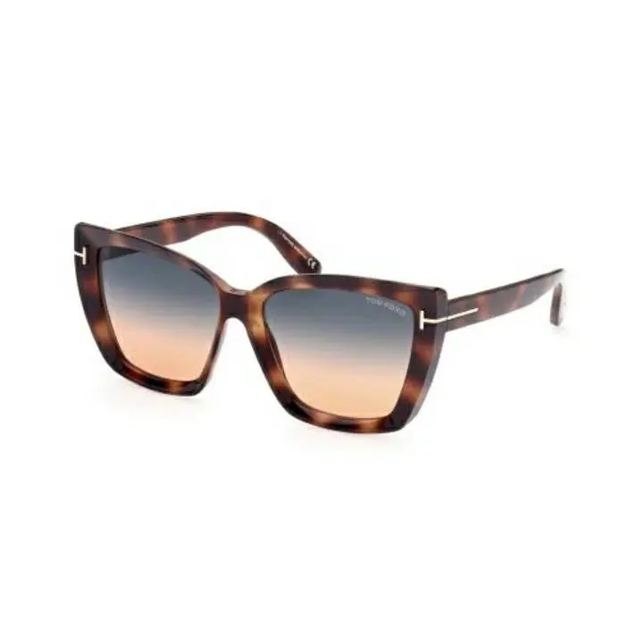 Tom Ford FT920 Scarlet-02 53P Blonde Havana 57mm Women`s Sunglasses