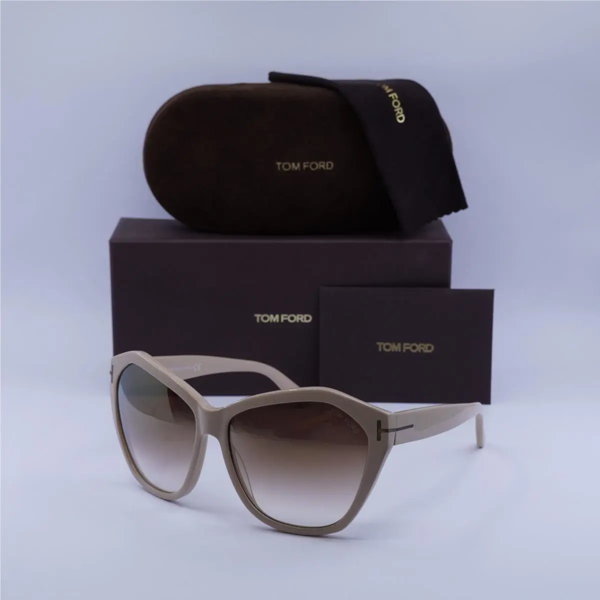 Tom Ford FT0317 72L Pink Nude/brown Gradient Mirror 61-15-140 Sunglasses