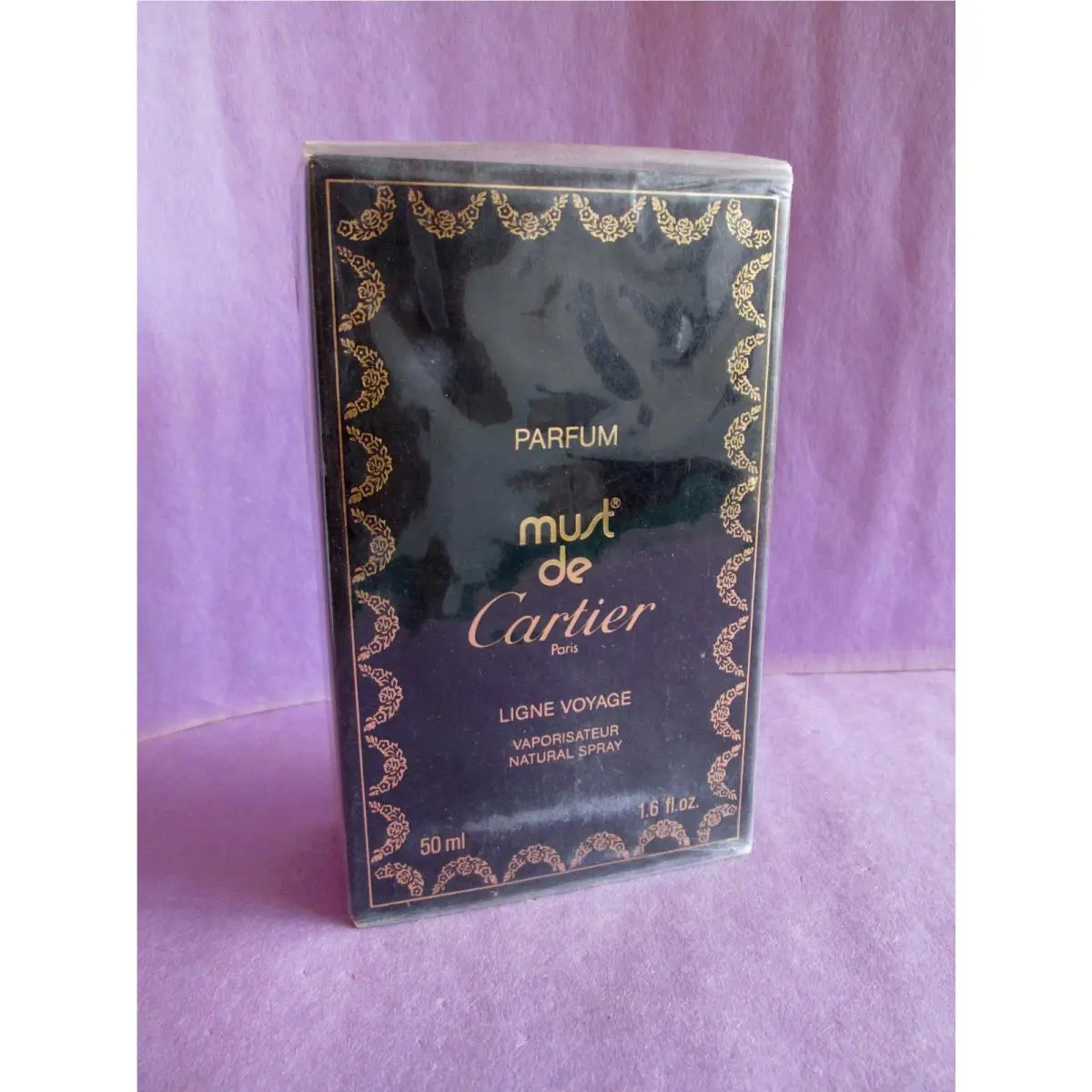 Must de Cartier 1980s Vintage Ligne Voyage Pure Perfume Spray 50ml 1.6 oz