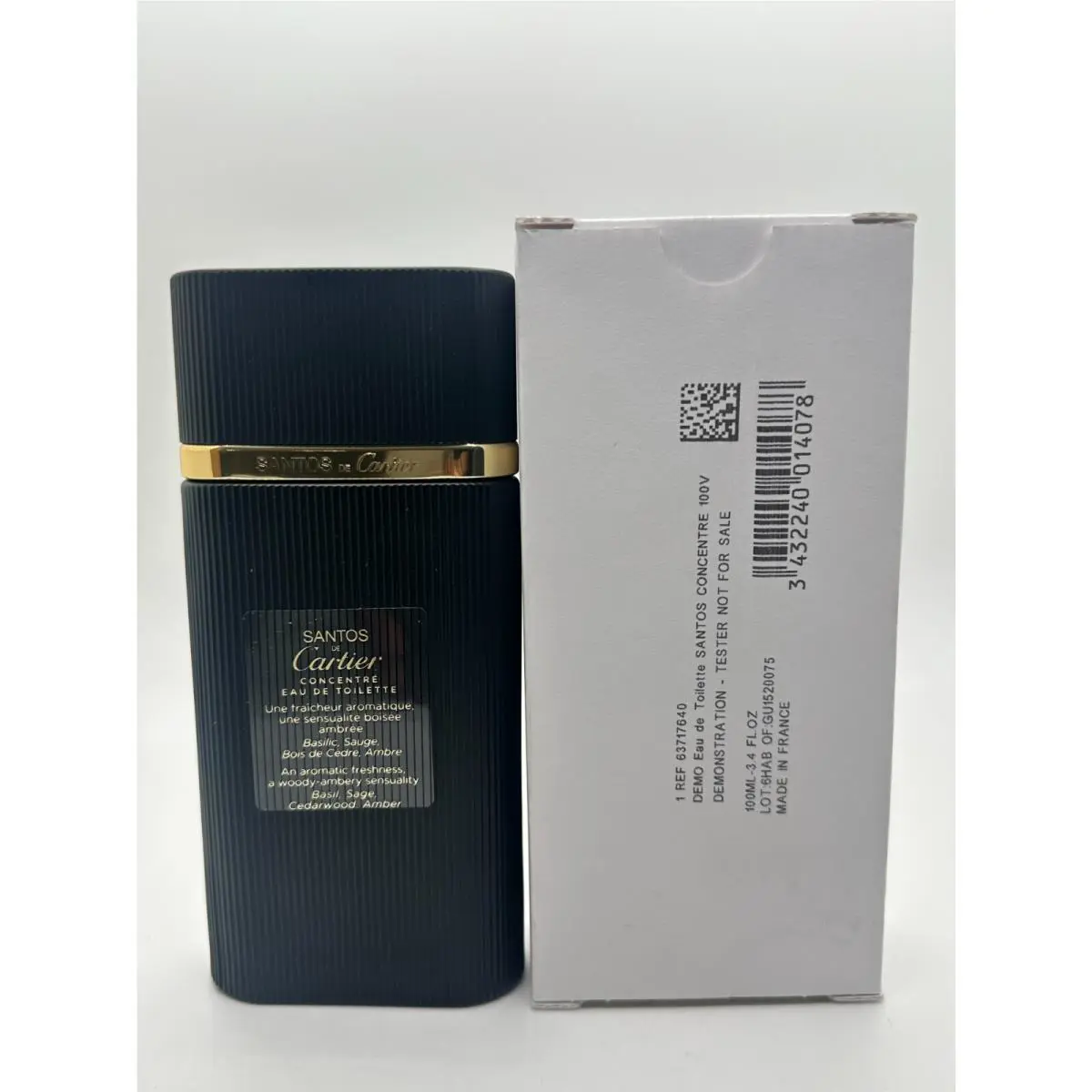 Santos de Cartier Concentrée Eau de Toilette 3.4 Fl Oz / 100 ml Tester For Men