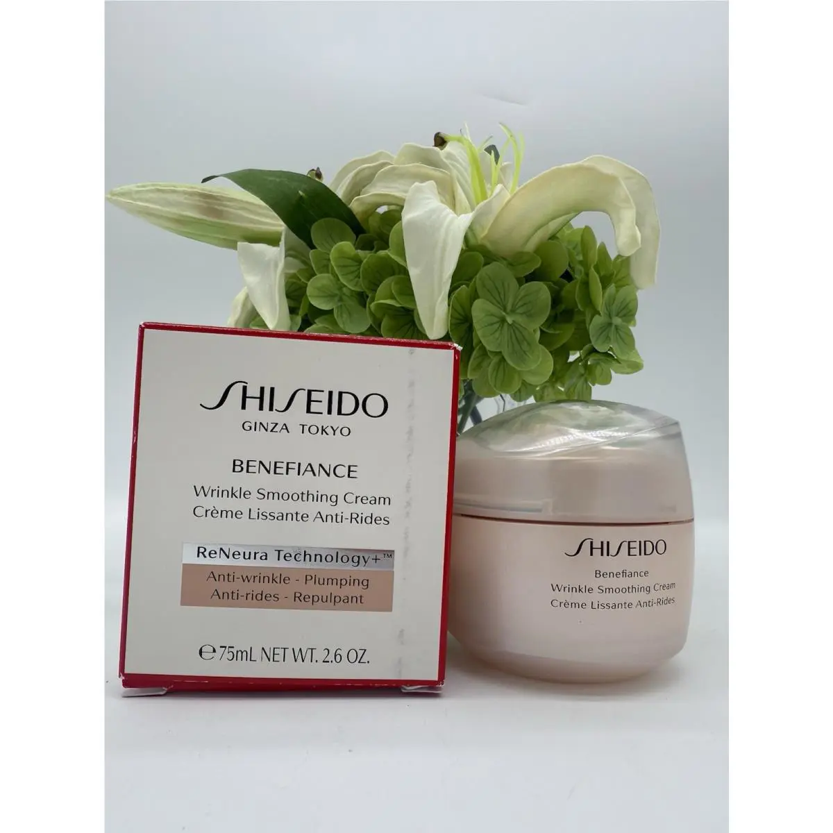 Shiseido Benefiance Wrinkle Smoothing Cream 2.6oz/75ml Large Size