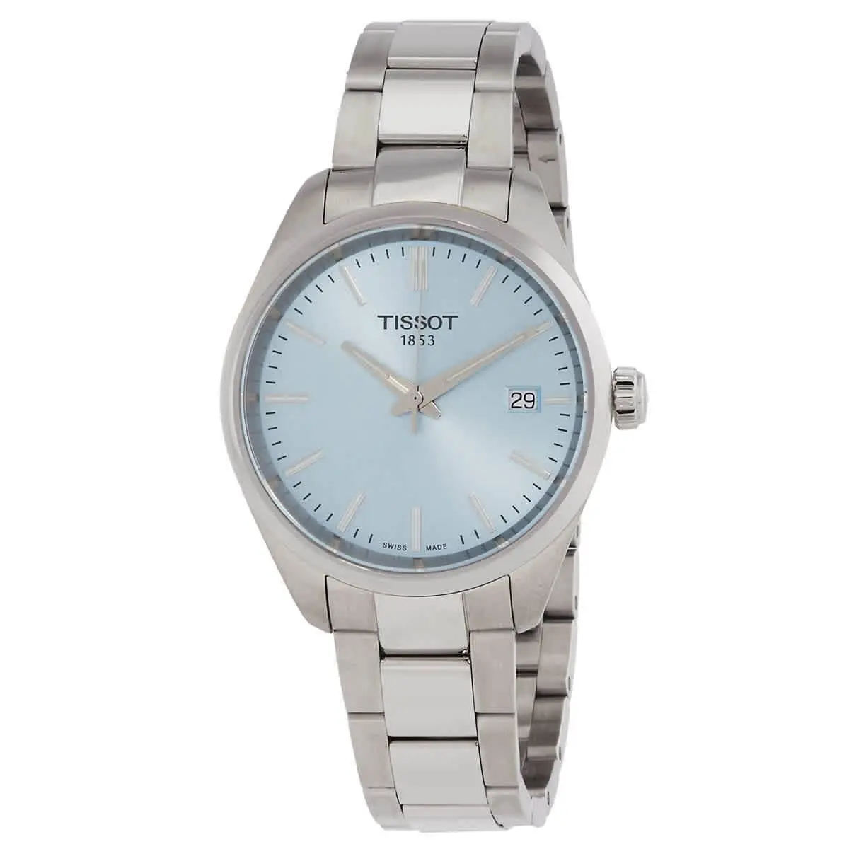 Tissot PR 100 Quartz Ice Blue Dial Ladies Watch T1502101135100