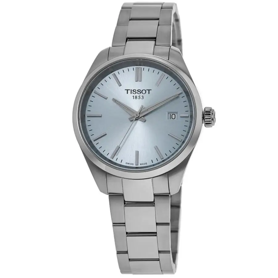 PR 100 Quartz 34mm Ice Blue Dial Women`s Watch T150.210.11.351.00 by Tissot