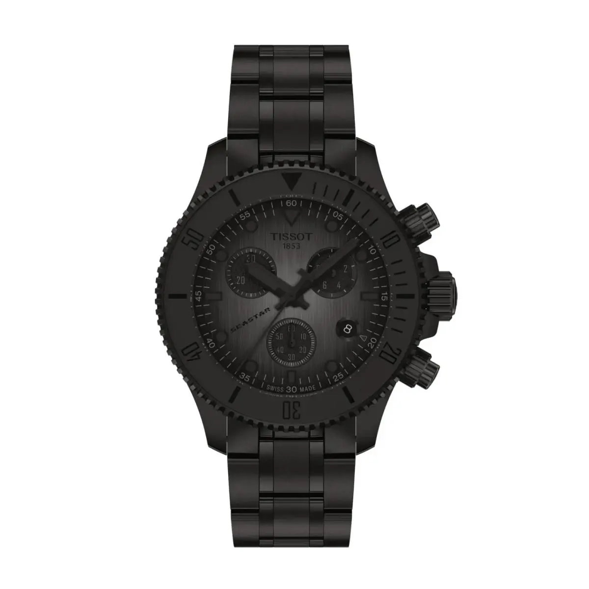 Tissot Seastar 1000 Chronograph 38 MM Quartz Black Dial Watch T120.217.33.061.00