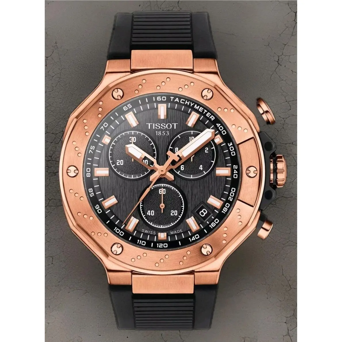 Tissot T-race Chronograph 45mm Black Dial Men`s Watch T141.417.37.051.00