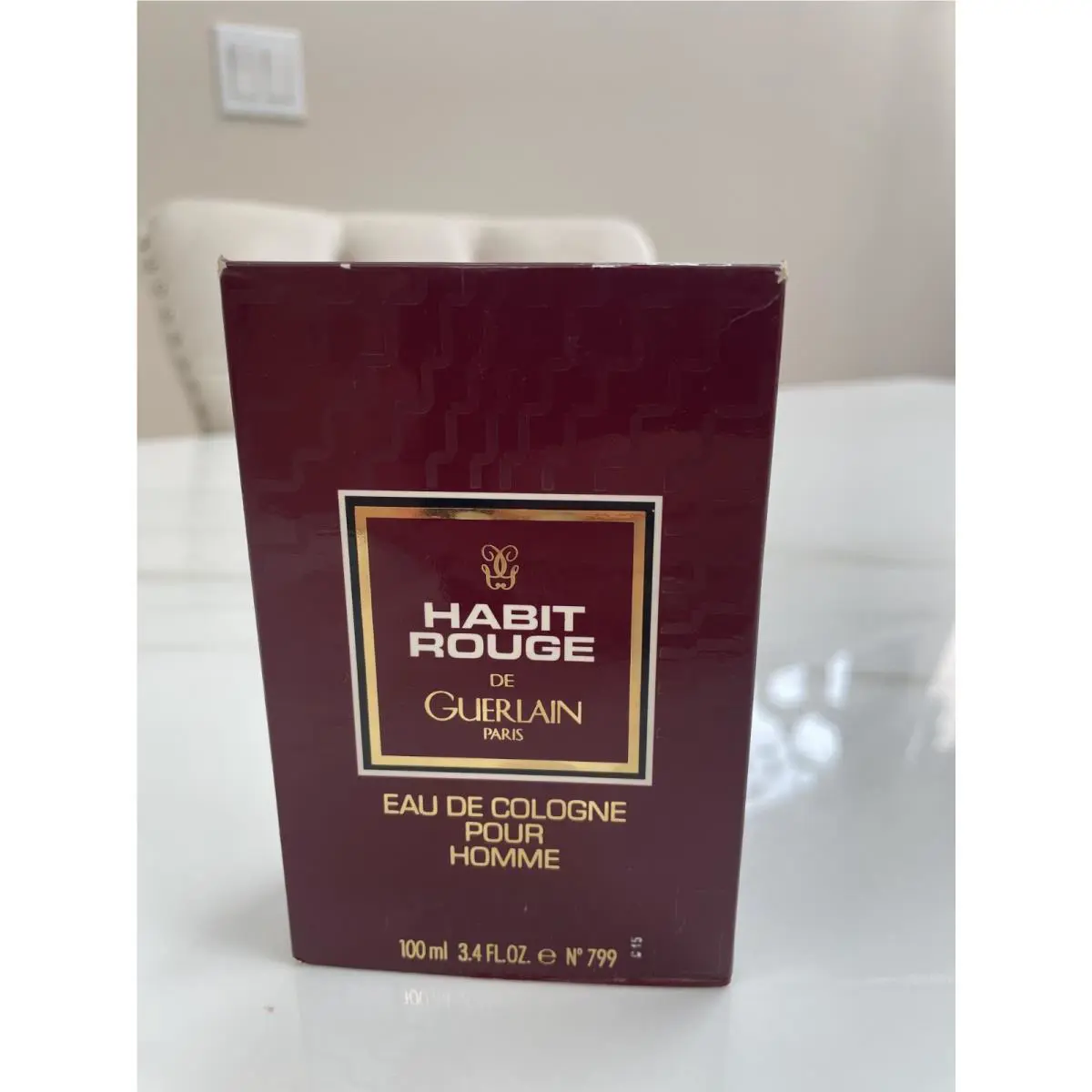 Habit Rouge DE Guerlain Edc 100ML Fluid