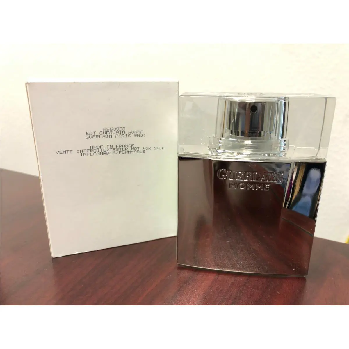 Guerlain Homme by Guerlain Paris 2.7 FL oz / 80 ML Edt Spray Tester Code 9N01