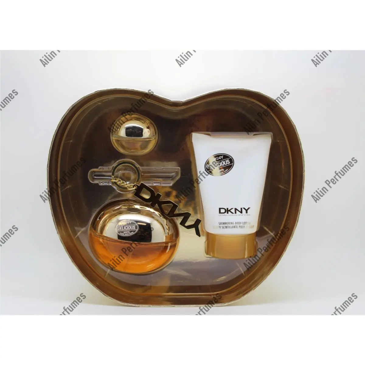Golden Deliciouis by Dkny 1.7oz Edp Spray + Mini Splash + Body Lotion For Women