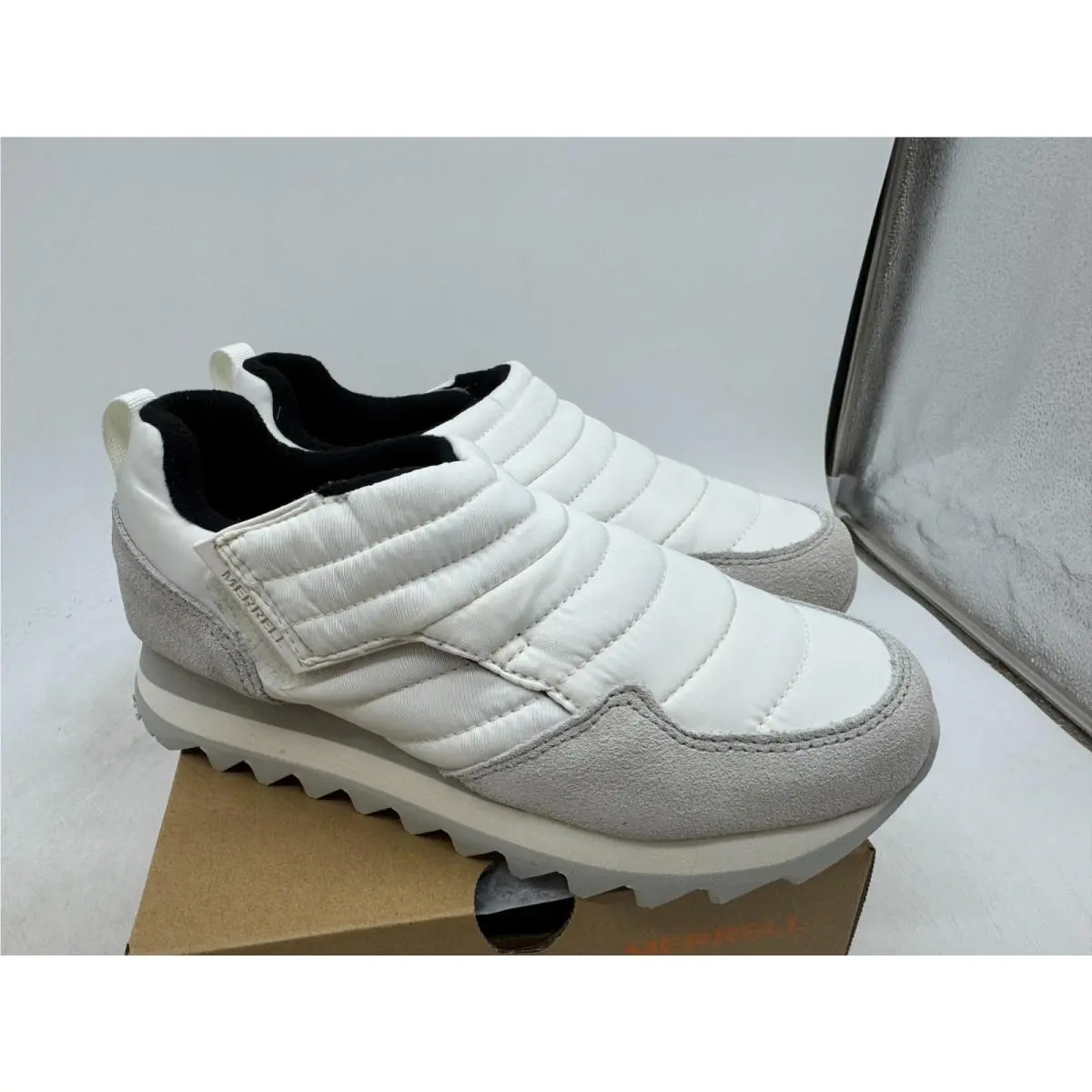 Merrell Alpine Moc Strap Athletic Shoes Womens White Insulated Sneakers - 7.5