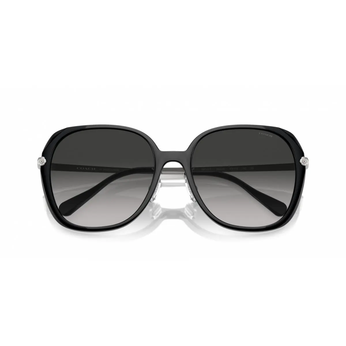 Coach HC8403D 50023C Black- Grey Gradient Sunglasses 59mm / /authentic