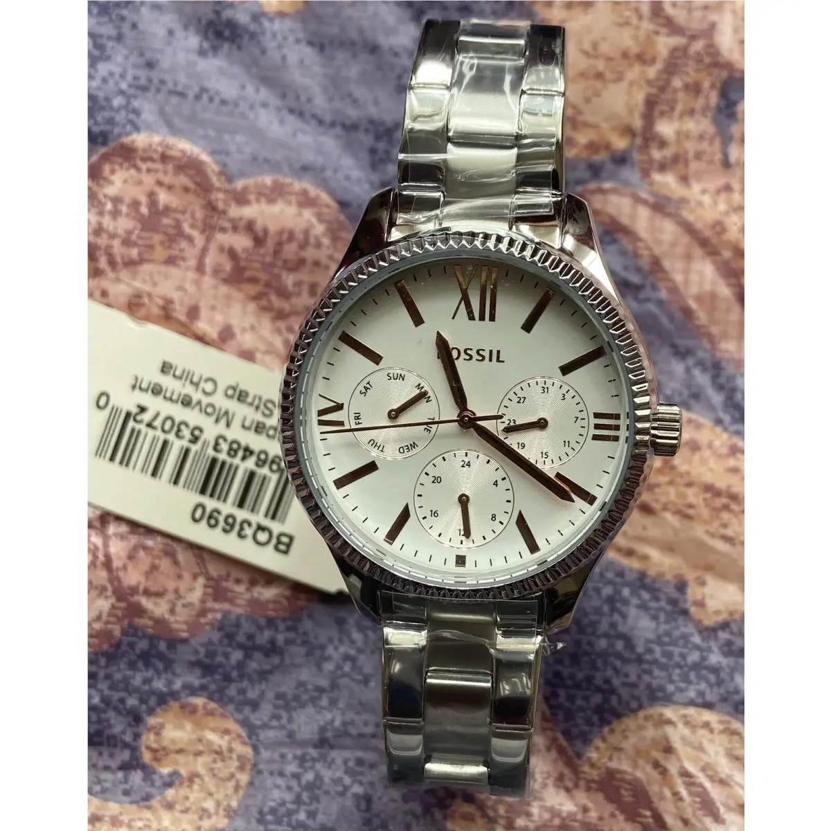 Rye Multifunction Stainless Steel Watch Fossil Watch BQ3690 For Women