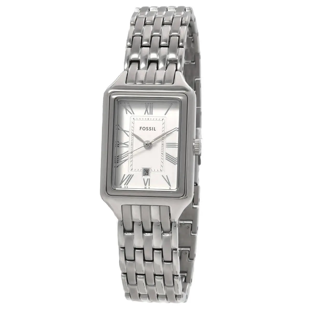 Fossil Raquel Quartz Silver Dial Ladies Watch ES5221 - Silver, Dial: Silver, Band: Silver-tone