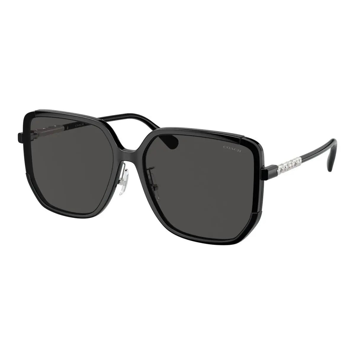 Coach HC8401D 500287 Black-silver 64mm Sunglasses / /