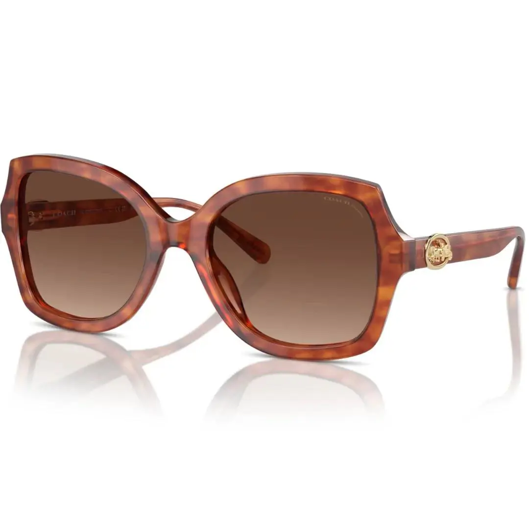 Coach HC8295 5774T5 Brown-gold Sunglasses 56mm / /