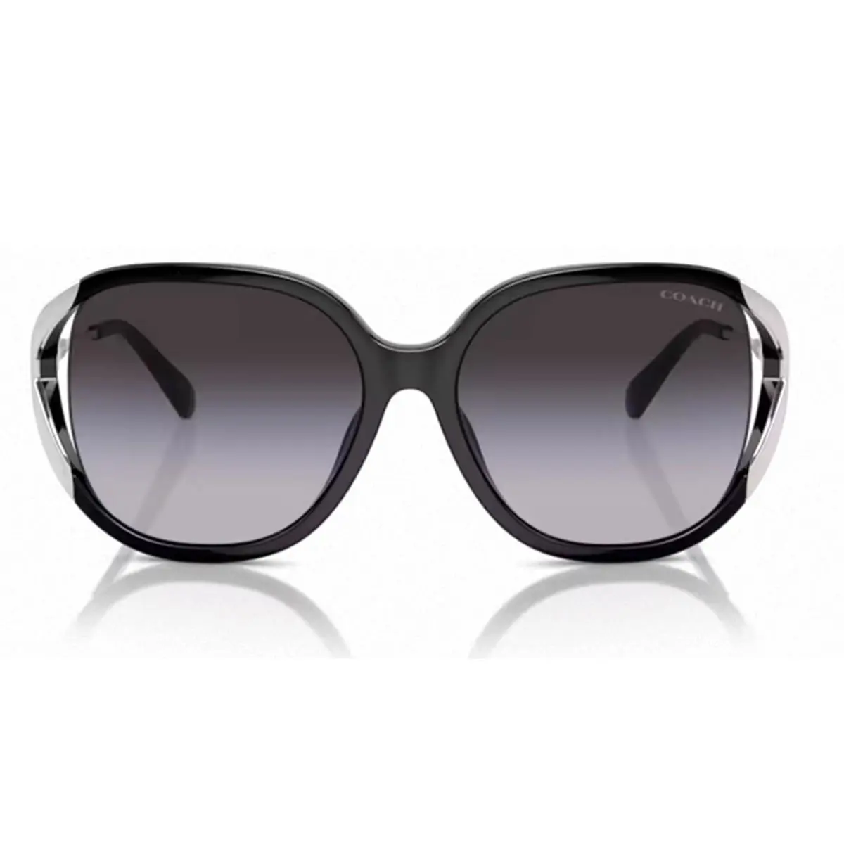 Coach HC8396U 50028G Black Grey Gradient 56mm Sunglasses / /