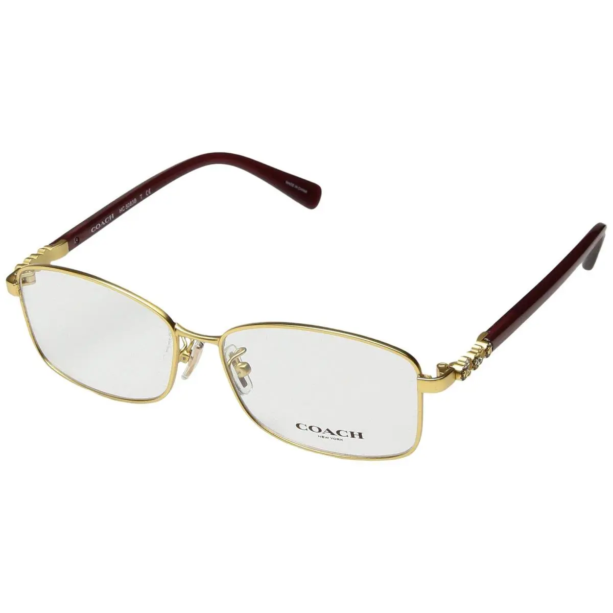 Coach Womens Eyeglasses HC5083B 9277 Gold Cherry Size 51-14-145