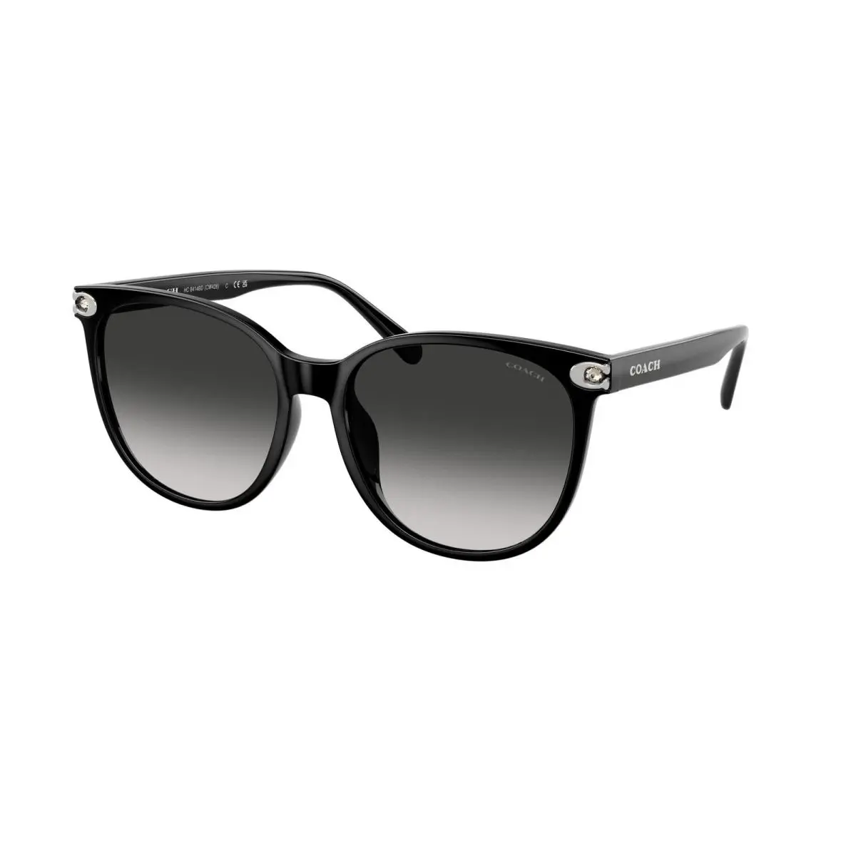 Coach HC8414BD 50023C Black Grey Gradient Women`s 57 mm Sunglasses/new