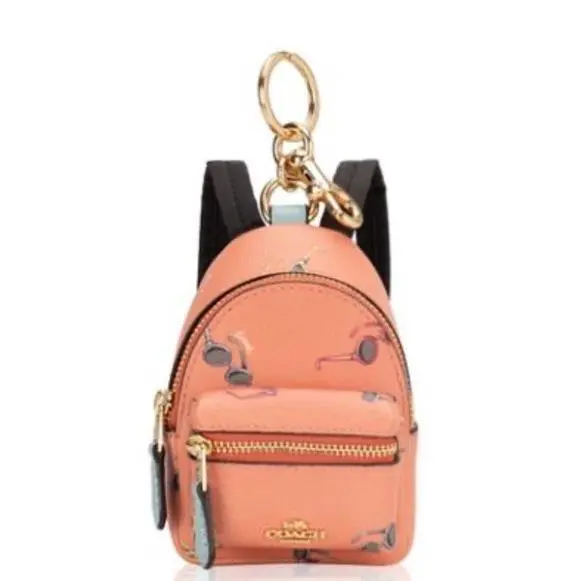 Coach Mini Court Backpack Bag Charm Keychain Summer Sunglasses Sunnies