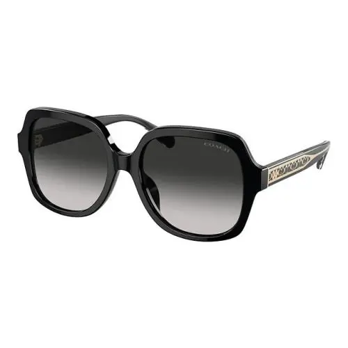 Coach HC8395U 50023C Black Grey Gradient Women`s Sunglasses 54 Mm/new