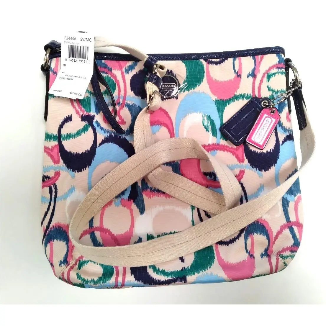 Coach Ikat Scribble Cross-body Purse F24446