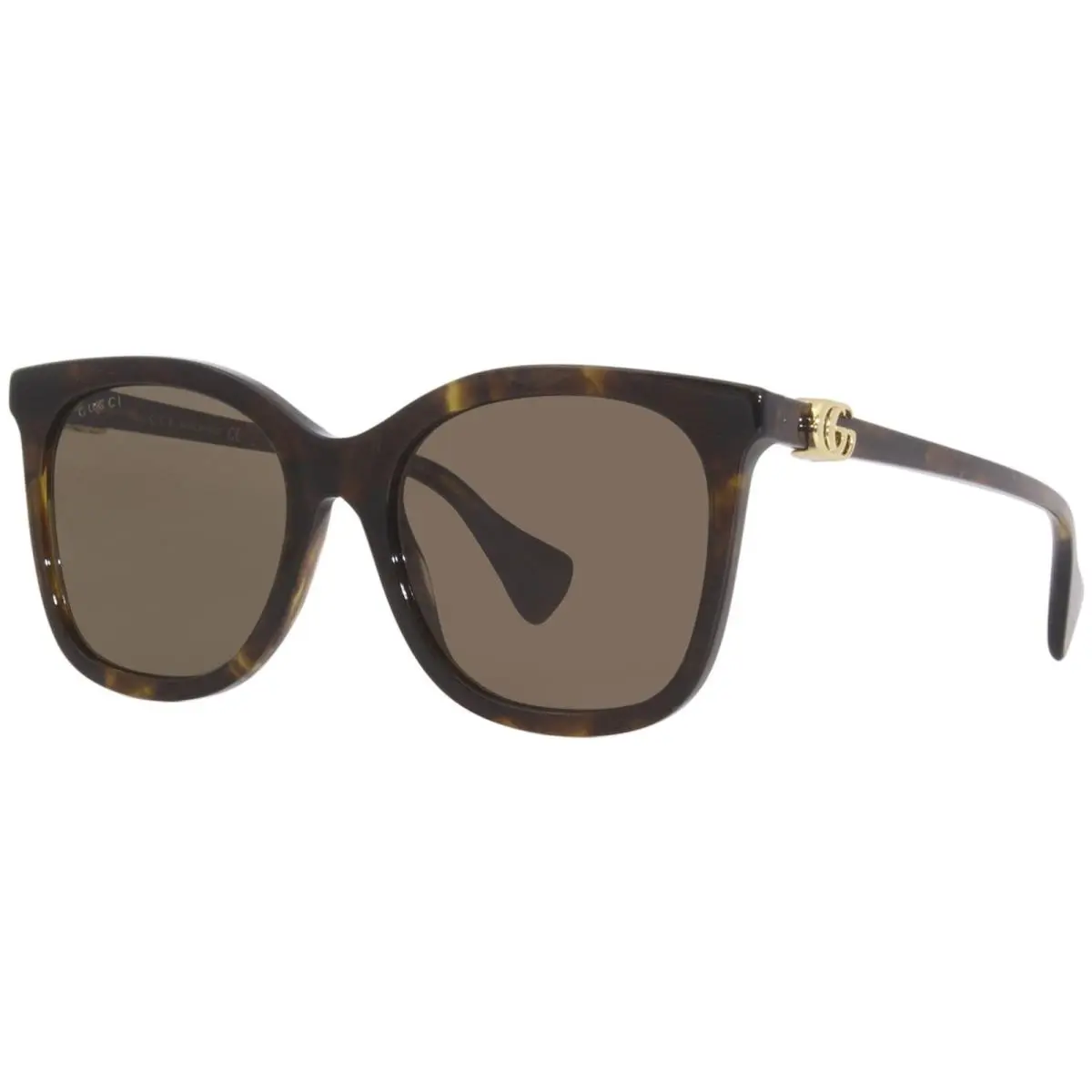 Gucci GG1071S 002 Sunglasses Women`s Havana/brown Lenses Cat Eye 55-mm