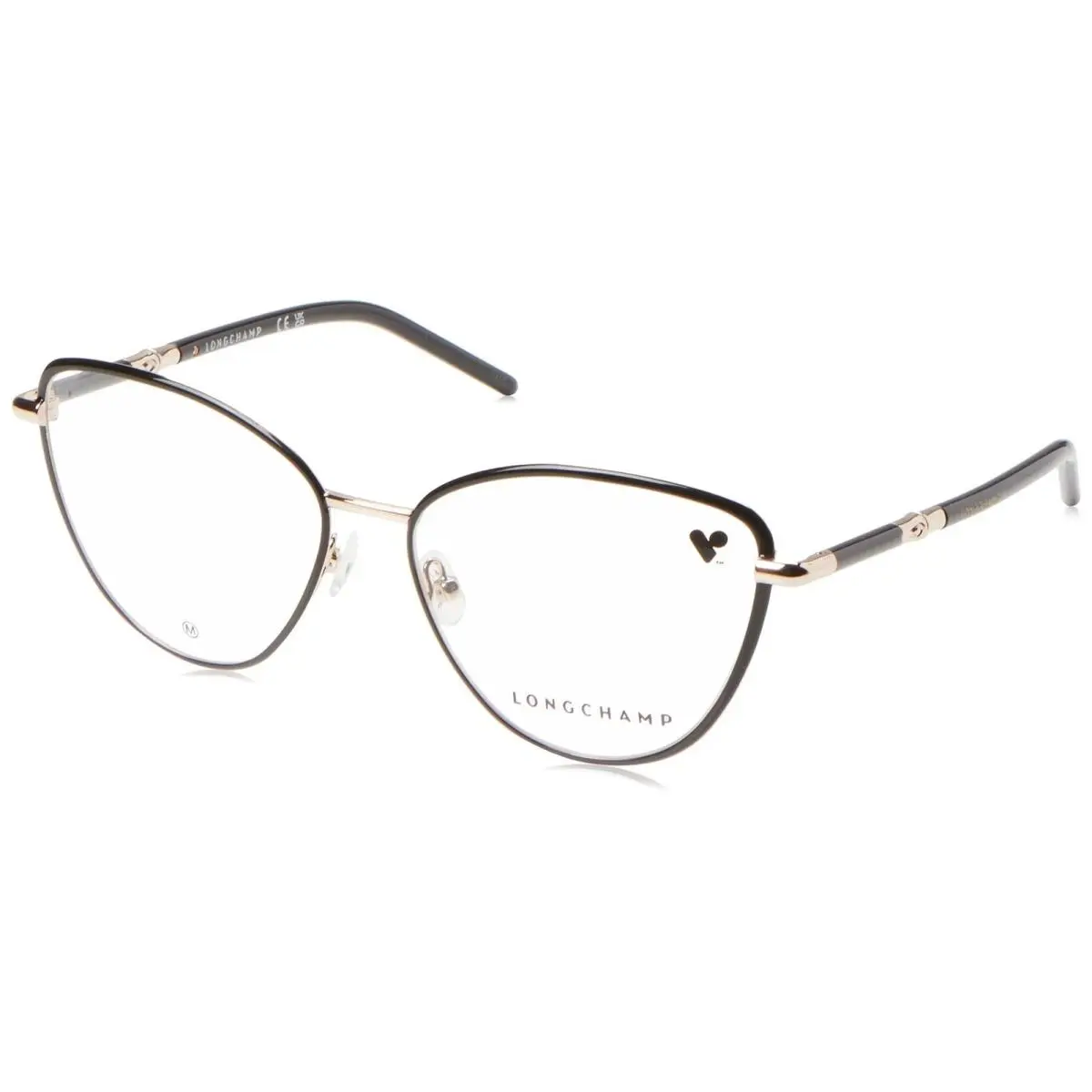 LO-2156 728 Black Gold Eyeglasses 54/15/135 by Longchamp