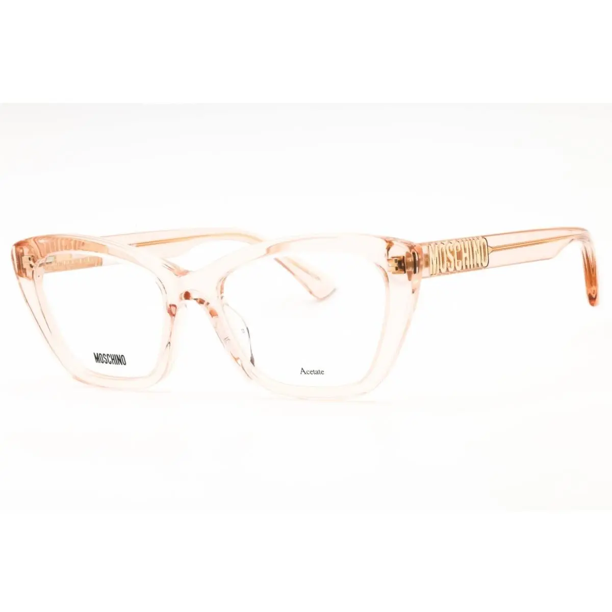 Moschino Women`s Eyeglasses Pink Plastic Cat Eye Full Rim Frame MOS629 0FWM 00