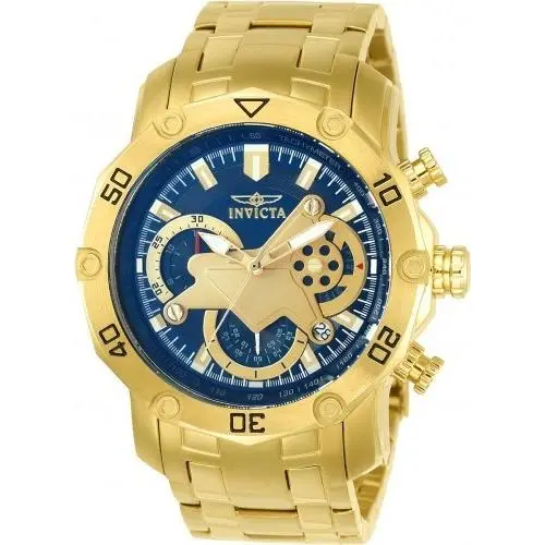 Men`s 22765 Pro Diver Quartz Multifunction Blue Dial Watch by Invicta