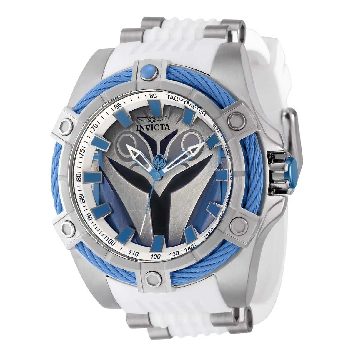 Invicta Star Wars Bo Katan Mens 52mm Limited Edition White Quartz Watch 41318