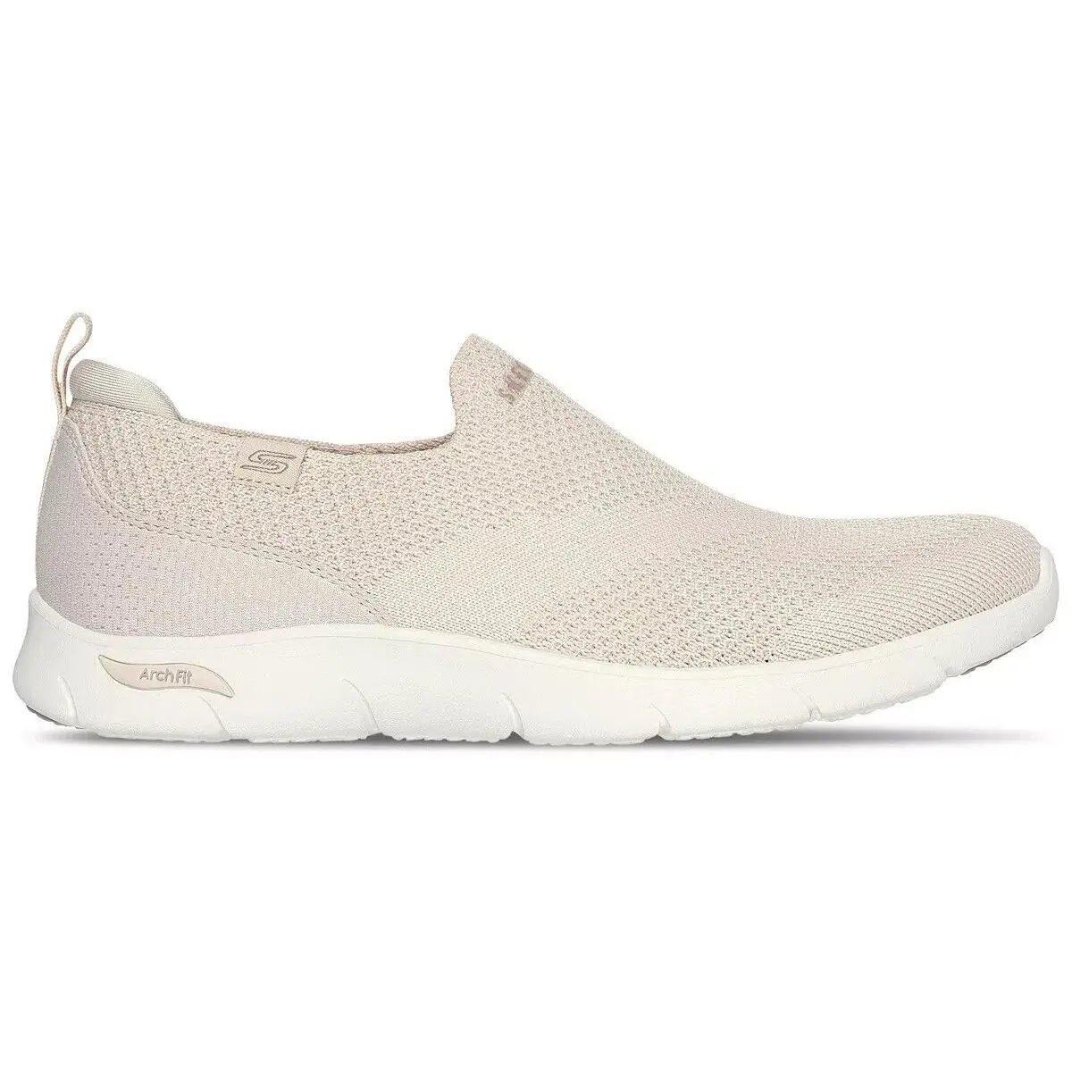Skechers Women`s Arch Fit Refine-iris Slip-on Casual Sneakers Natural - Beige