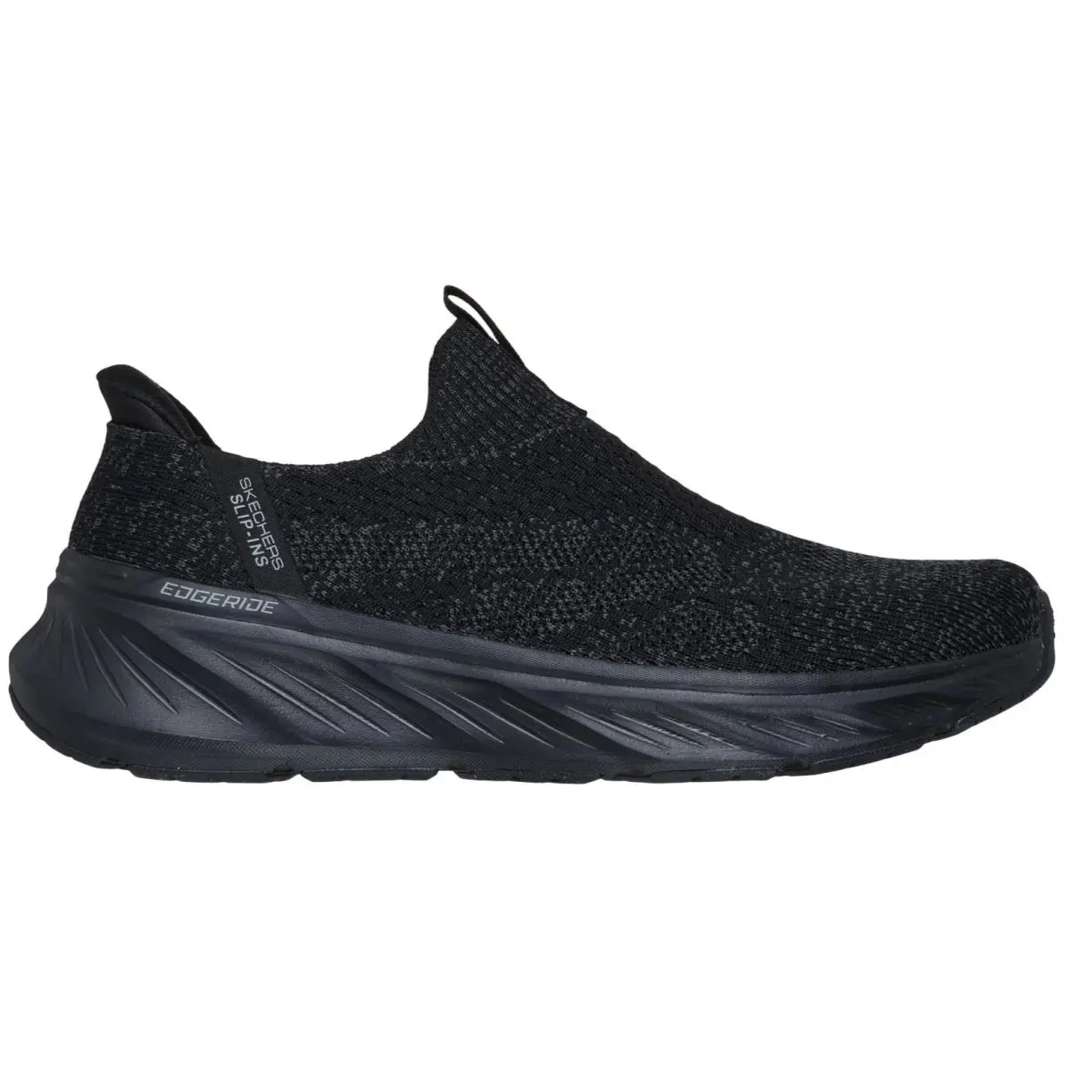 Skechers Men`s Slip-ins Relaxed Fit: Edgeride - Commissioner Sneaker Black