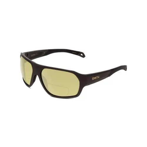 Smith Deckboss Unisex Polarized Bi-focal Sunglasses in Gravy Grey 63mm 41 Option Yellow by Smith Optics