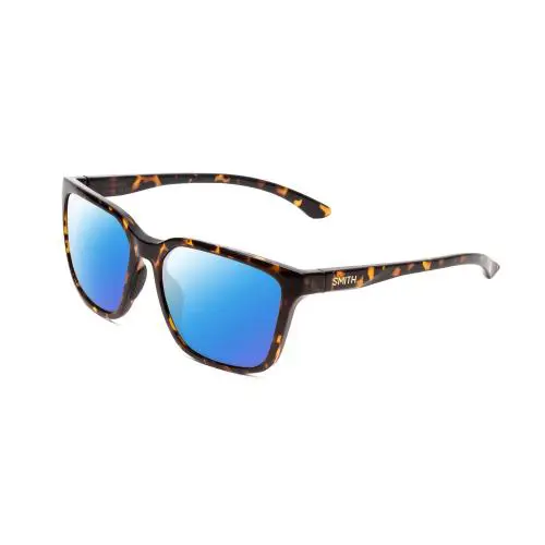 Smith Shoutout Unisex Polarized Sunglasses 4 Options Vintage Tortoise Gold 57 mm - Frame: Multicolor, Lens: Blue Mirror Polar