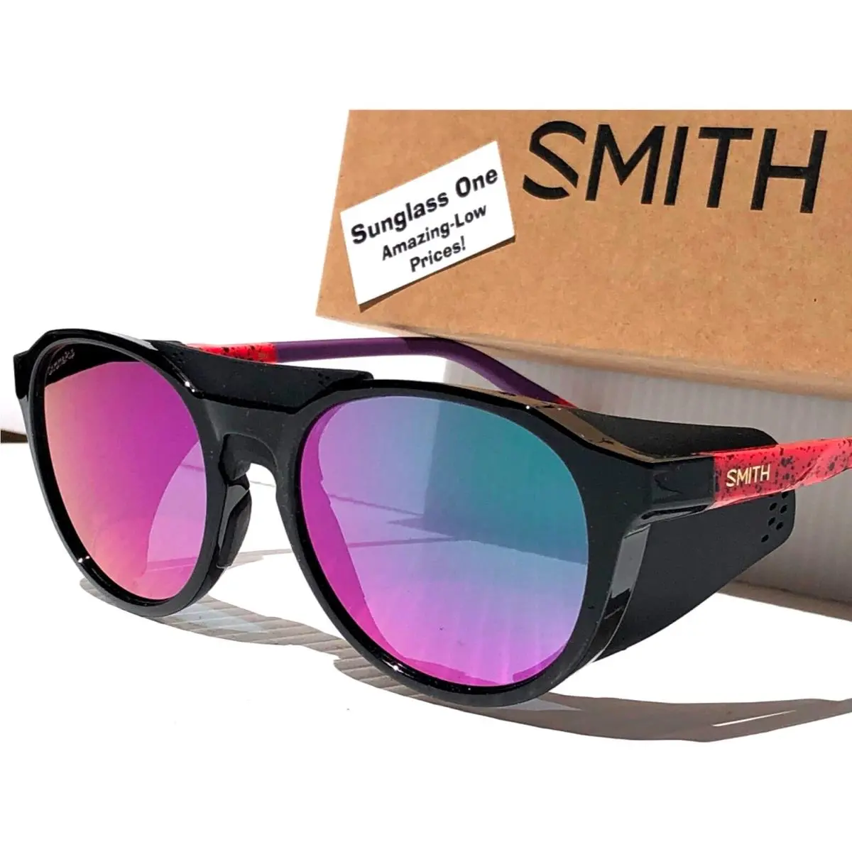 Smith Optics Venture Wild Child Polarized Chromapop Violet Mirror Sunglass