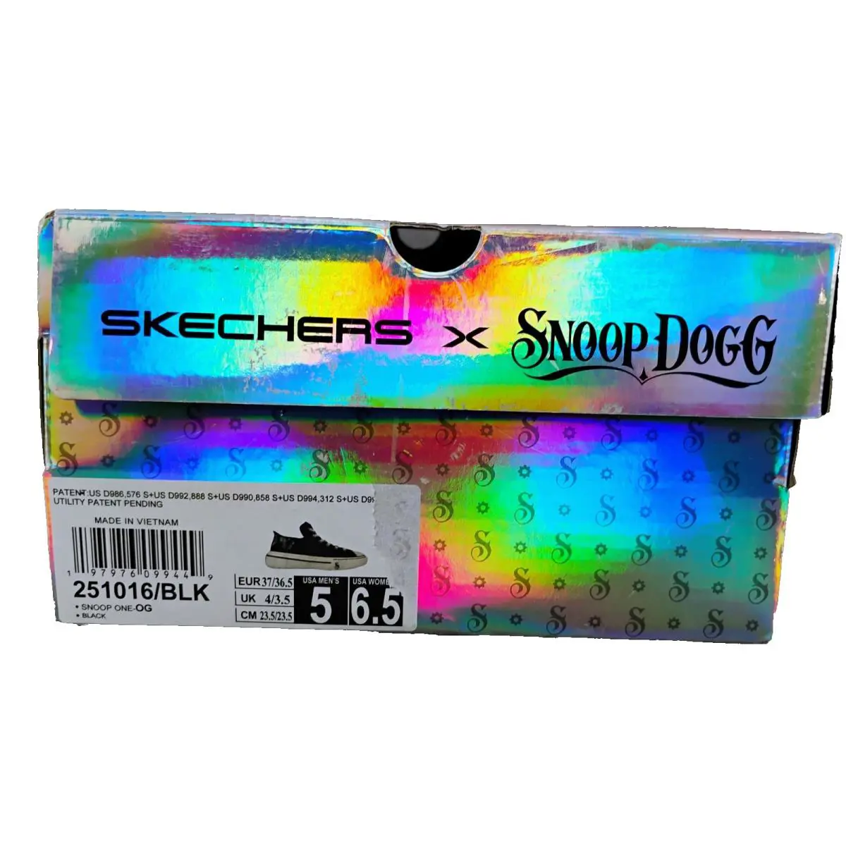 Skechers shoes - Snoop Dogg Snoop ONE-OG - Snoop Dogg Snoop - SN 251016 - Black (UPC: 197976099449) 12