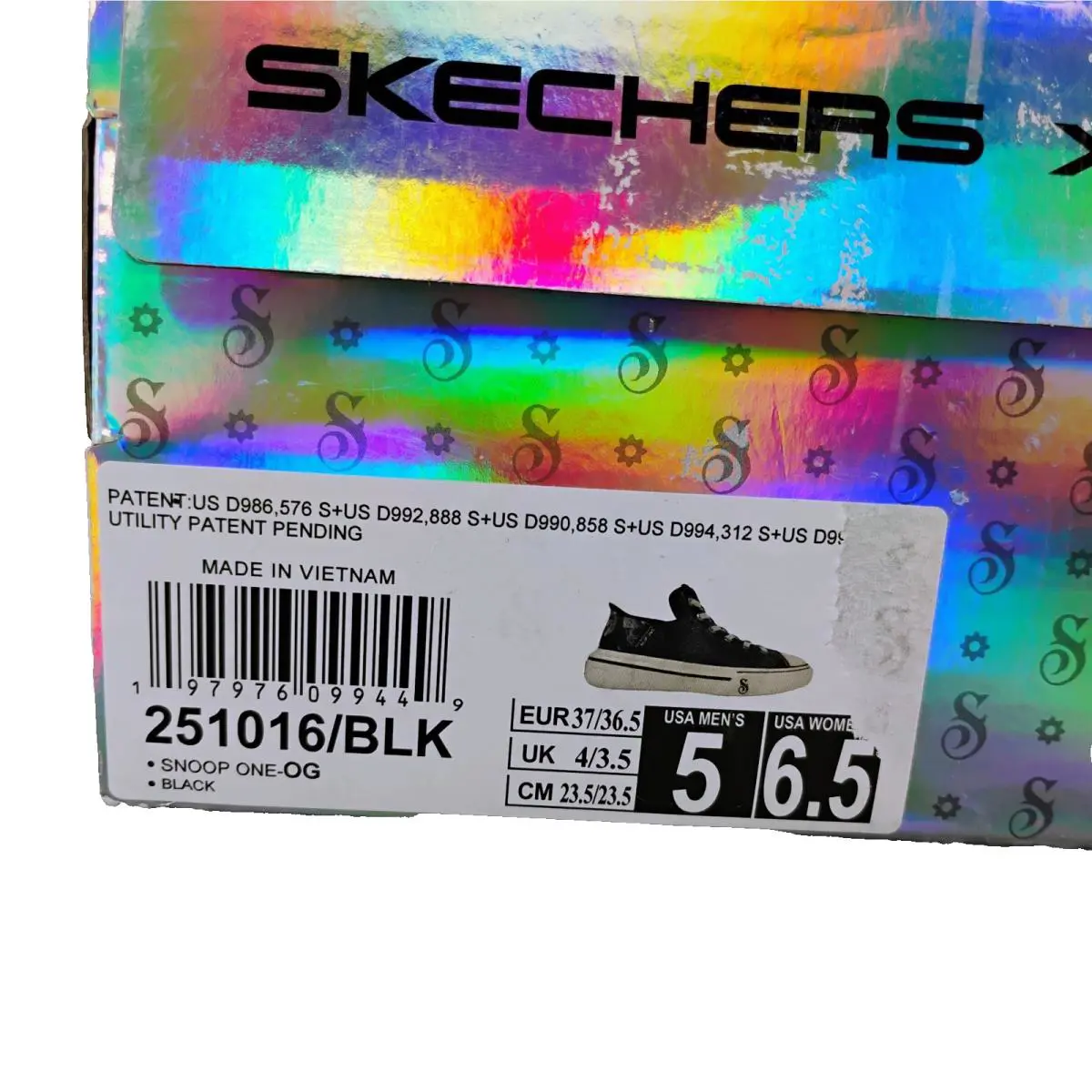 Skechers shoes - Snoop Dogg Snoop ONE-OG - Snoop Dogg Snoop - SN 251016 - Black (UPC: 197976099449) 13