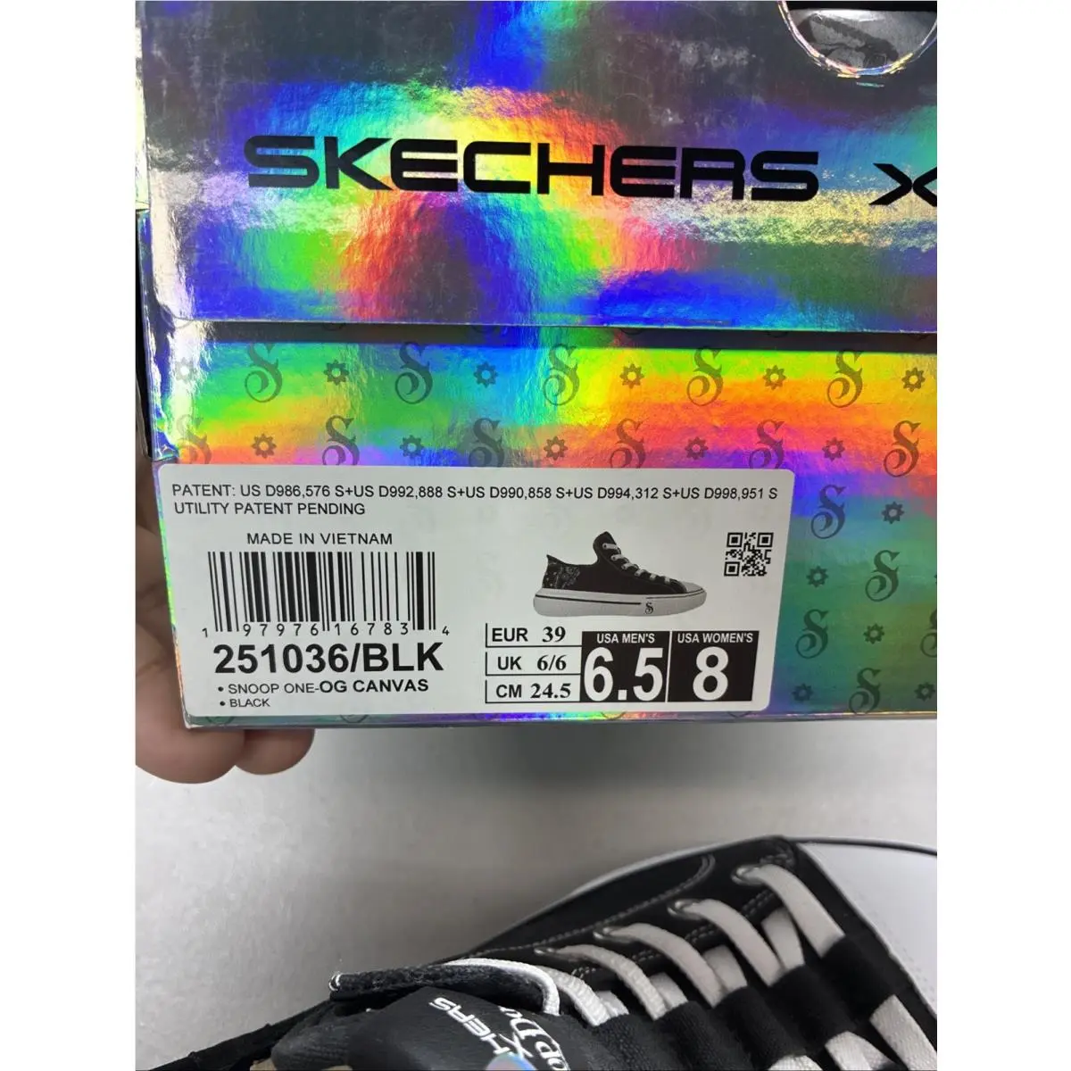 Skechers shoes - Snoop Dogg Snoop ONE-OG - Snoop Dogg Snoop - SN 251016 - Black (UPC: 197976099449) 5
