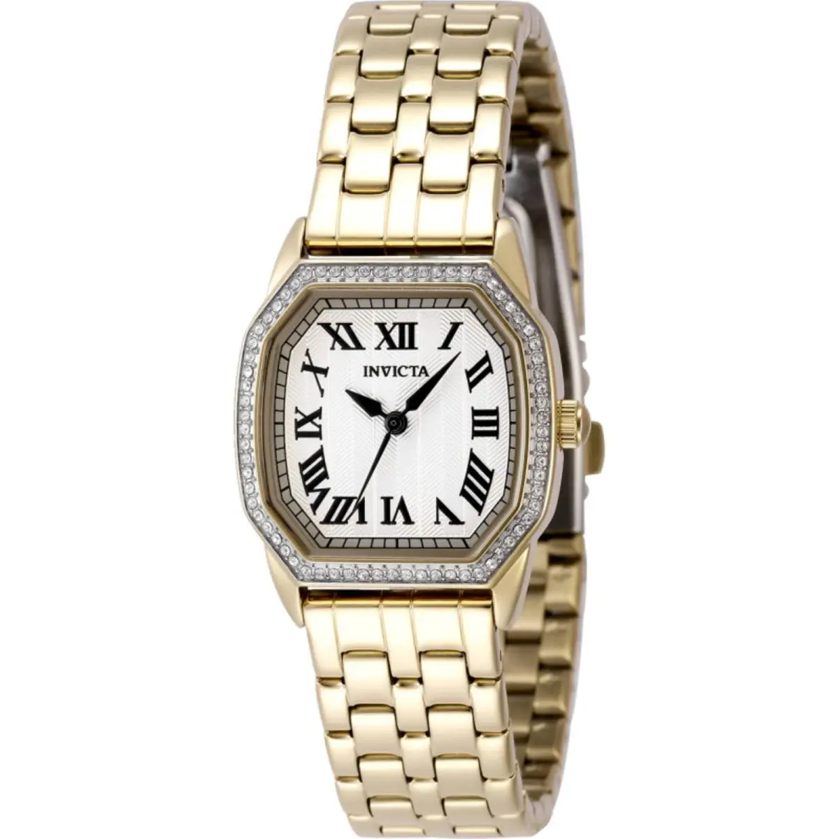 Women`s Watch Wildflower Silver Dial Yellow Gold Steel Bracelet 49000 by Invicta