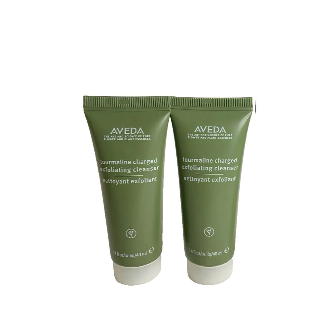 2 Aveda Tourmaline Charged Exfoliating Cleansers 1.4 fl oz Each