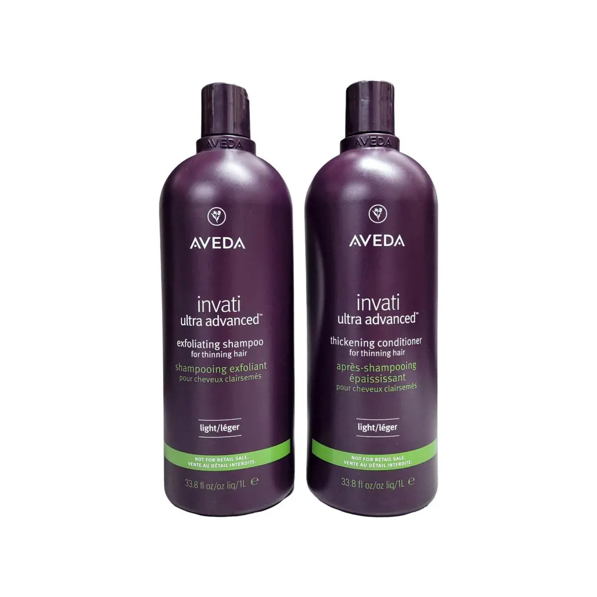 Aveda Invati Ultra Advanced Light Shampoo Light Conditioner 33.8 Oz Duo Liter