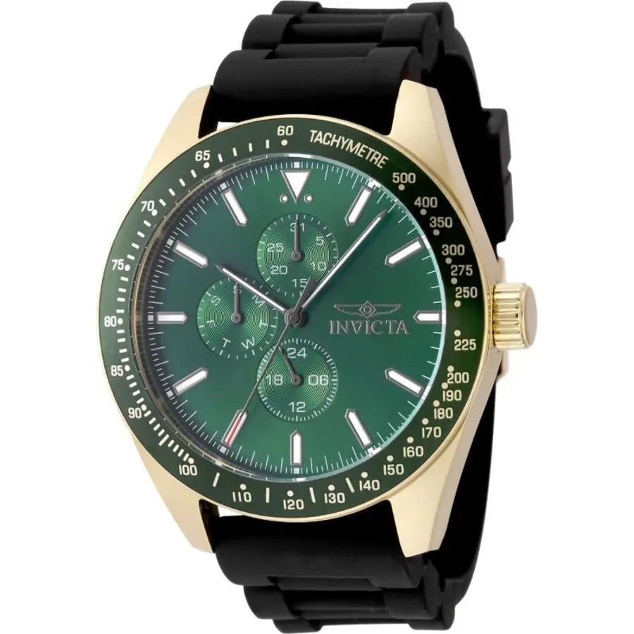 Invicta Aviator Quartz Green Dial Men`s Watch 49077