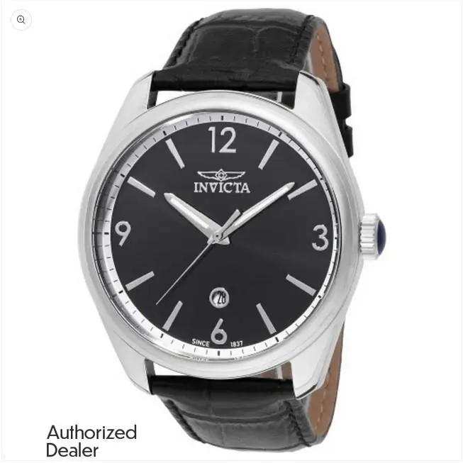 Invicta Celestial Men`s Watch - 43mm Black 47799 - Dial: Black, Band: Black, Bezel: Black