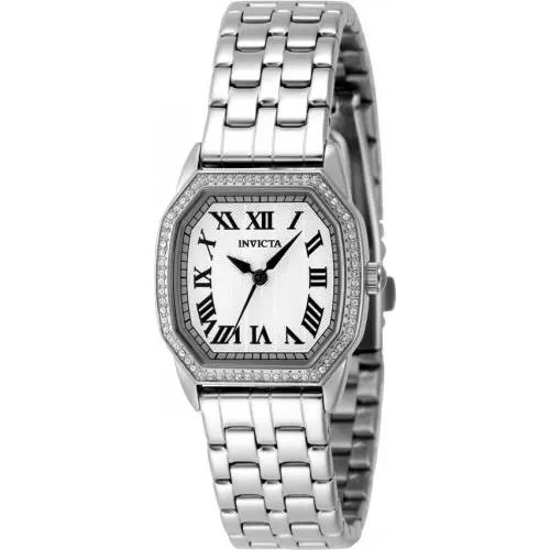 Invicta Wildflower Quartz Crystal Silver Dial Ladies Watch 48998